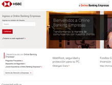 Tablet Screenshot of empresas.hsbc.com.ar