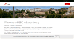 Desktop Screenshot of hsbc.lu