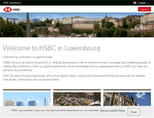 Tablet Screenshot of hsbc.lu