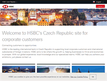 Tablet Screenshot of hsbc.cz