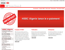Tablet Screenshot of algeria.hsbc.com