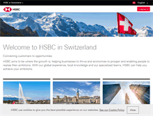 Tablet Screenshot of hsbc.ch